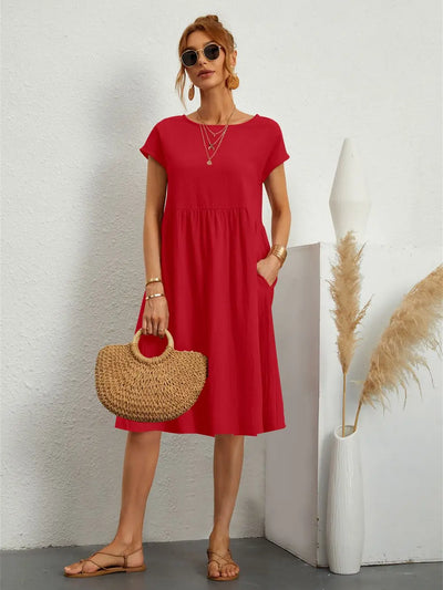 Sage | Casual Pocket Dress