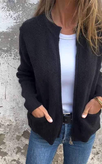 ODILE | Cotton Zip-Up Cardigan