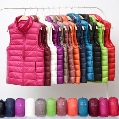 Amira™ | Lightweight down vest with pleated design
