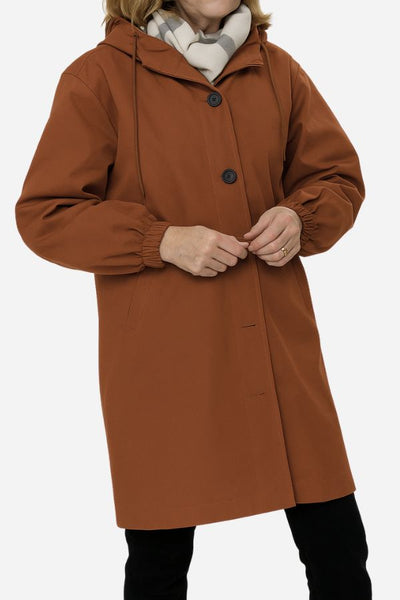 Water Resistant Oversized Hooded Windbreaker Rain Jacket